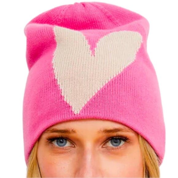 KERRI Rosenthal Imperfect Heart Beanie NWT - Picture 2 of 3